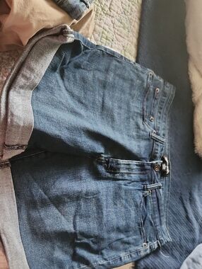 DKNY Dark Blue Cropped Ankle Jeans